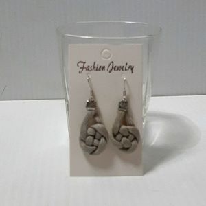 Hand Crafted Earrings Pierced Paracord Celtic Knot